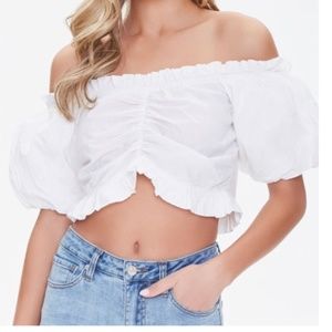 BRAND NEW Ruffled Off-the-Shoulder Top